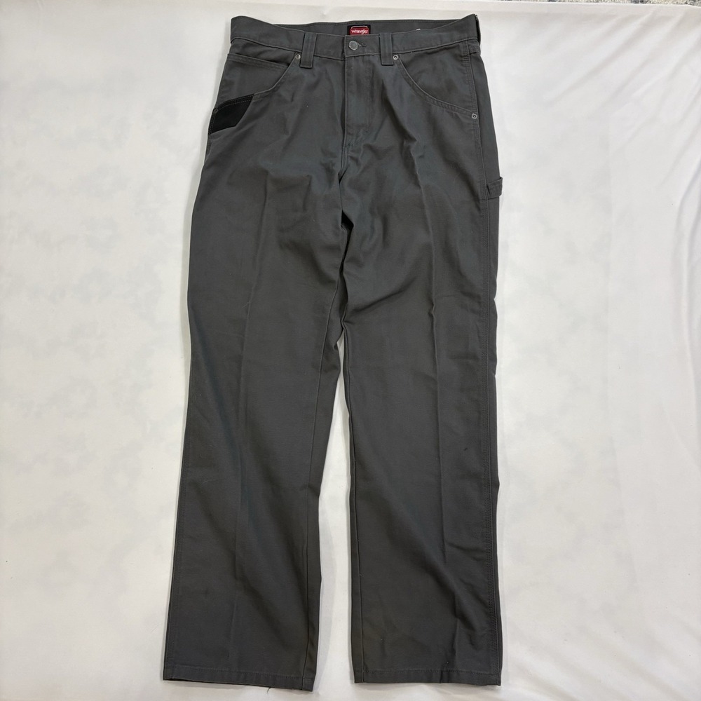 Wrangler Workwear Utility Pants Gray 32x32 Carpenter Workwear Cotton Blend